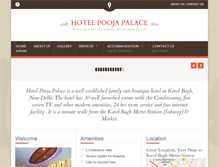 Tablet Screenshot of hotelpoojapalace.com